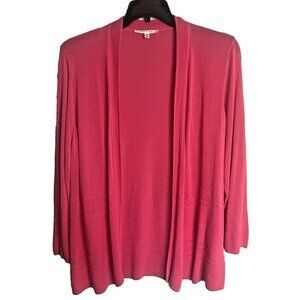 Cyrus Cardigan Sweater Womens Size XL Hot Pink Viscose Open Front